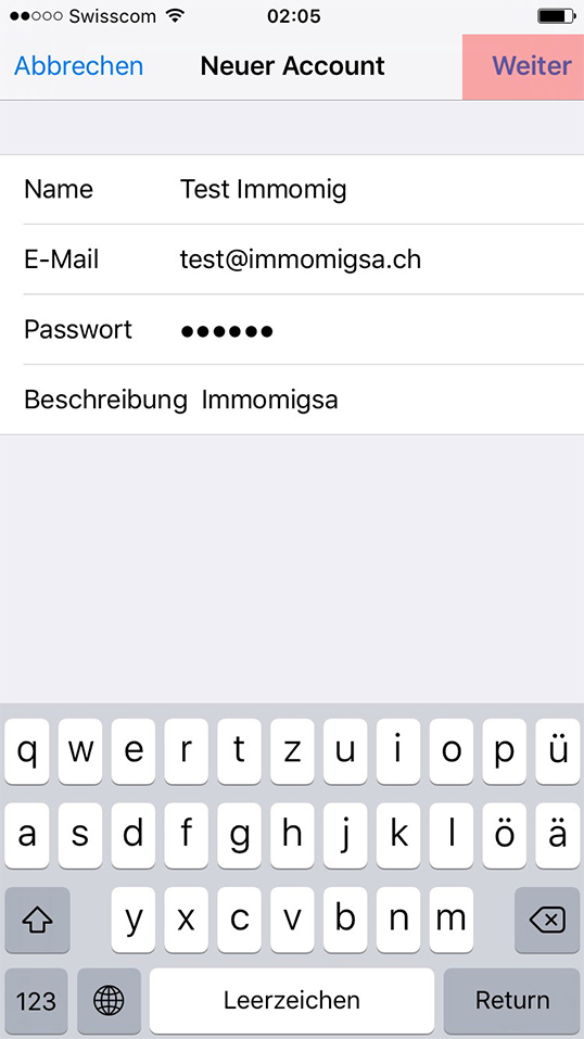 immomig email support iphone