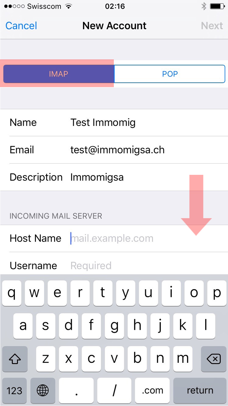 immomig email support iphone