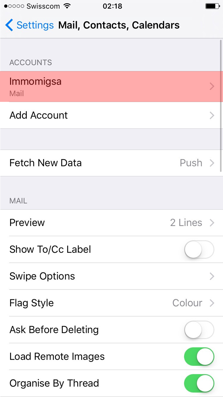 immomig email support iphone